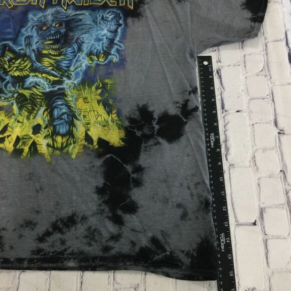 Global T-Shirt Men’s Size Large Color Blue Iron Maiden Tye-Dyed Graphic Tee - Picture 7 of 9